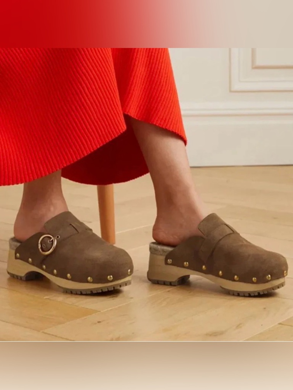 See by Chloe Viviane platform wooden Clog in Tobacco size 38 - Picture 12 of 12